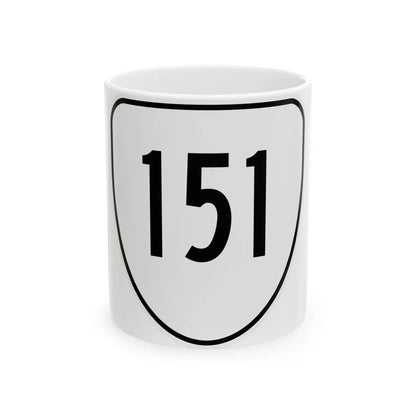 Virginia 151 1956 (Virginia) (Road Sign) White Coffee Mug 11oz - Go Mug Yourself