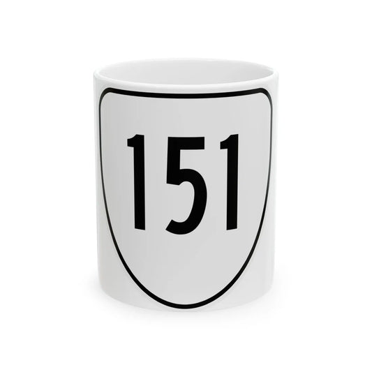 Virginia 151 1956 (Virginia) (Road Sign) White Coffee Mug 11oz - Go Mug Yourself