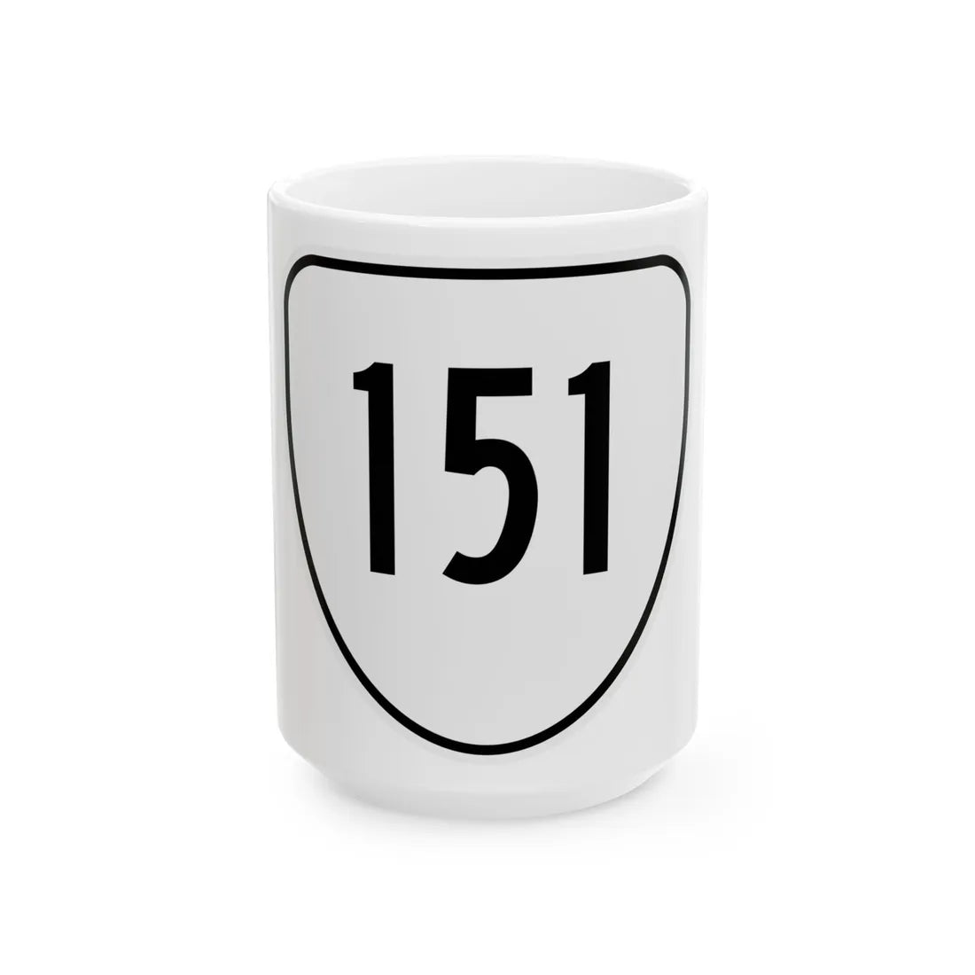 Virginia 151 1956 (Virginia) (Road Sign) White Coffee Mug 15oz - Go Mug Yourself