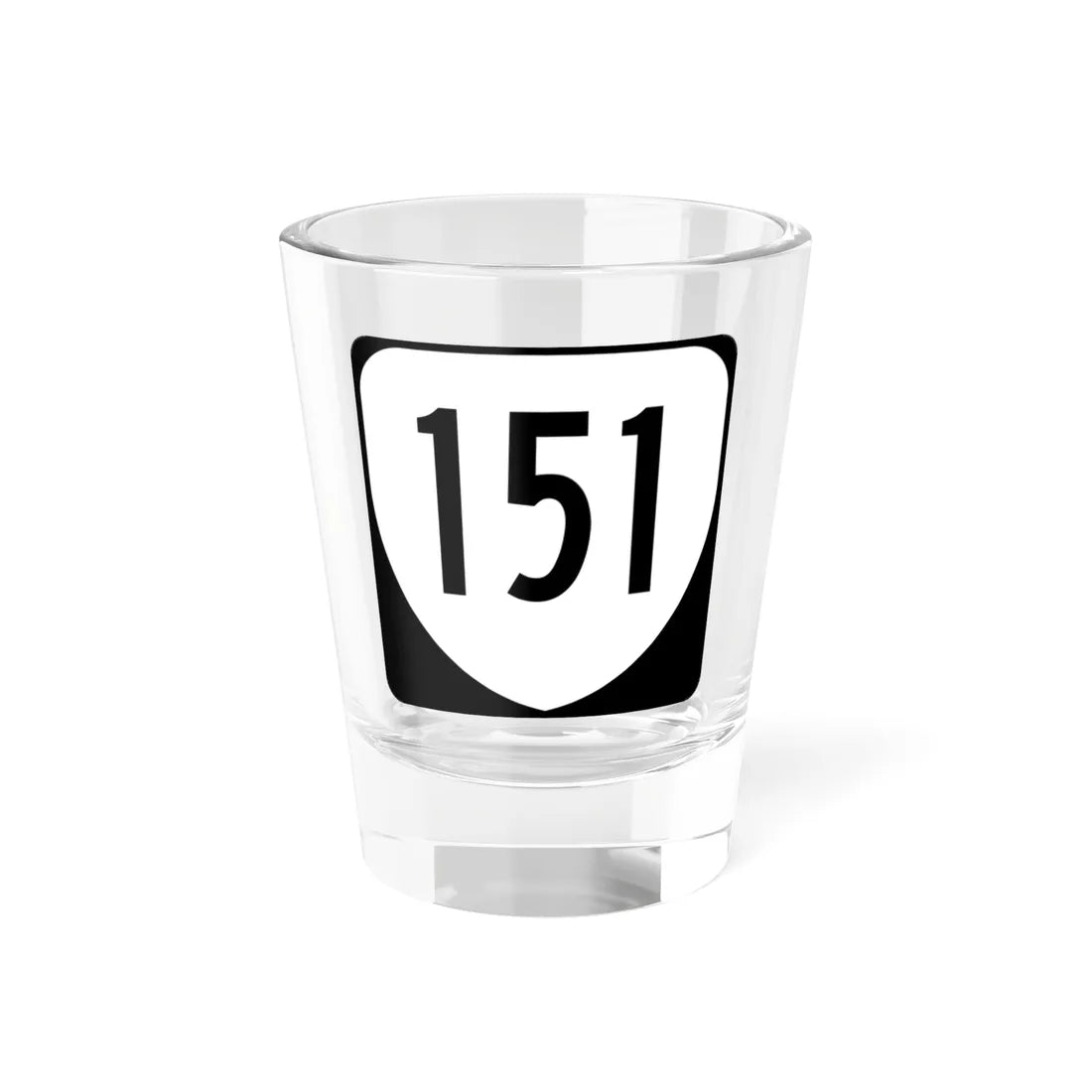 Virginia 151 1980 (Virginia) (Road Sign) Shot Glass 1.5oz 1.5oz - Go Mug Yourself