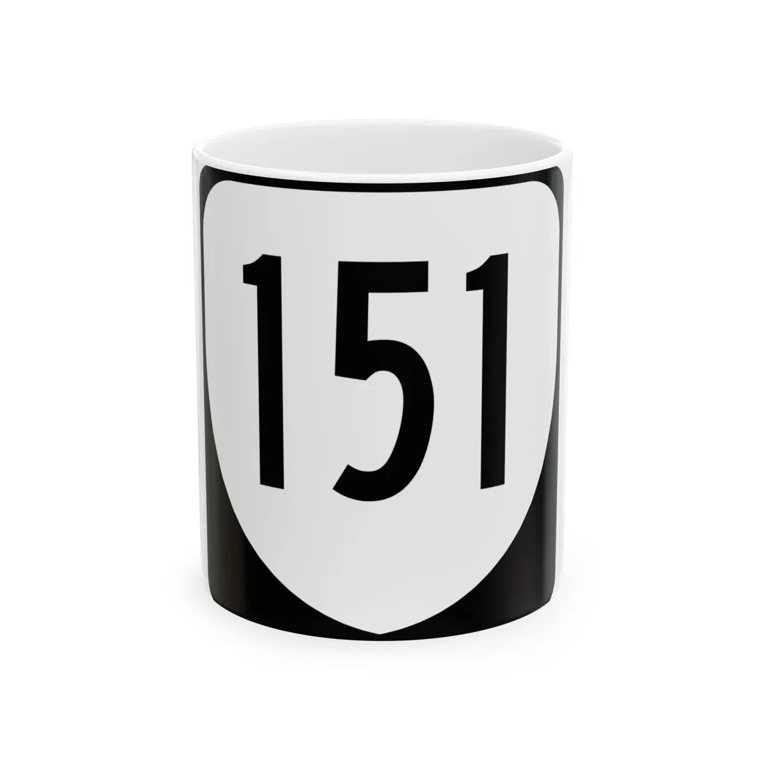 Virginia 151 1980 (Virginia) (Road Sign) White Coffee Mug 11oz - Go Mug Yourself