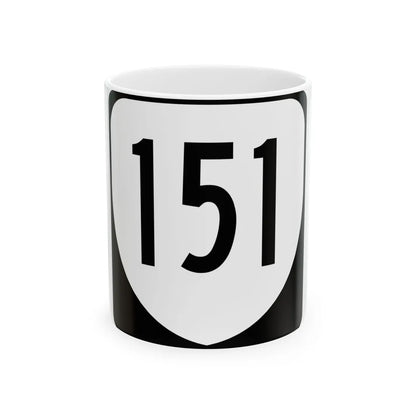 Virginia 151 1980 (Virginia) (Road Sign) White Coffee Mug 11oz - Go Mug Yourself