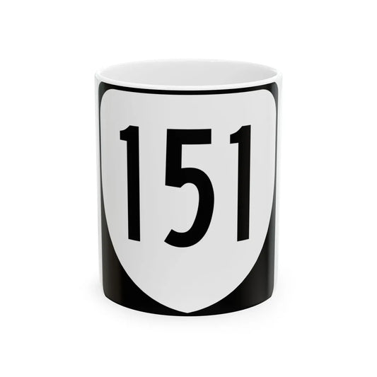 Virginia 151 1980 (Virginia) (Road Sign) White Coffee Mug 11oz - Go Mug Yourself