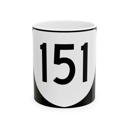Virginia 151 (Virginia) (Road Sign) White Coffee Mug 11oz - Go Mug Yourself