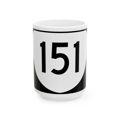 Virginia 151 (Virginia) (Road Sign) White Coffee Mug 15oz - Go Mug Yourself