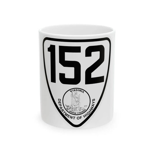 Virginia 152 1924 (Virginia) (Road Sign) White Coffee Mug 11oz - Go Mug Yourself