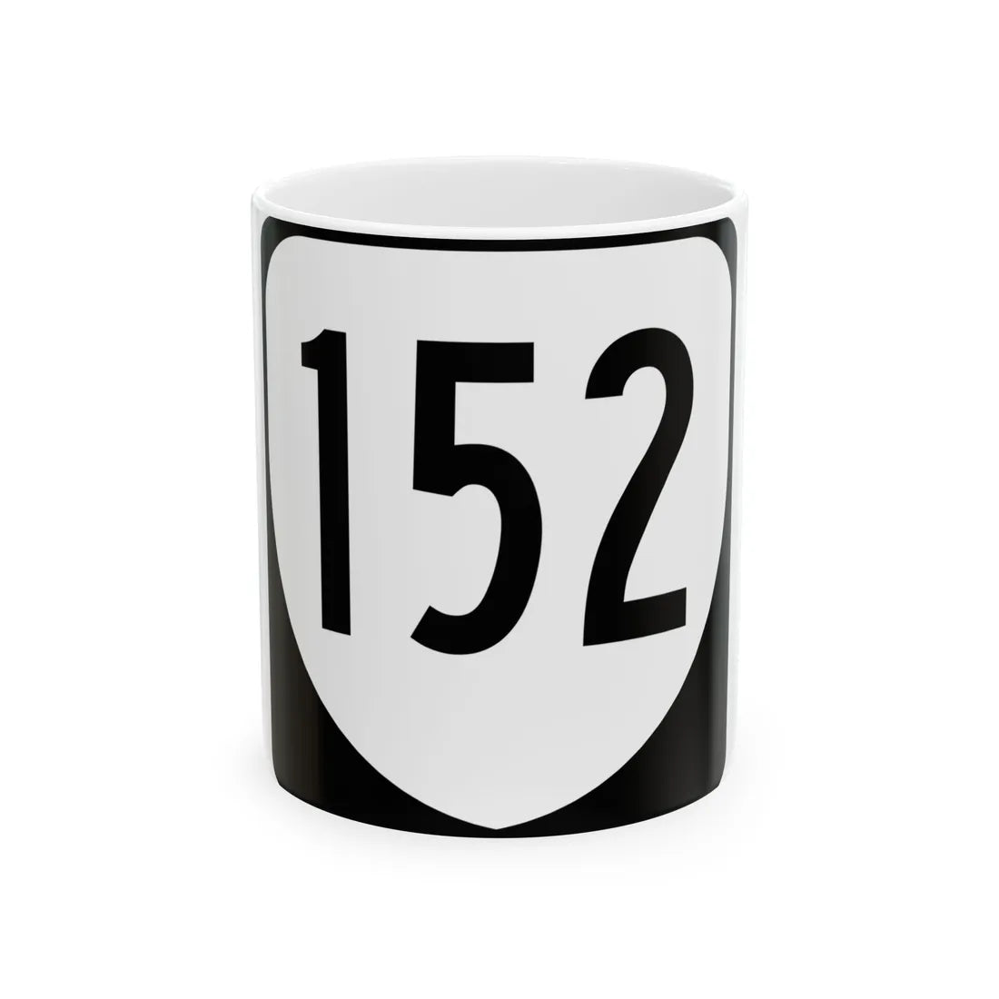 Virginia 152 1980 (Virginia) (Road Sign) White Coffee Mug 11oz - Go Mug Yourself