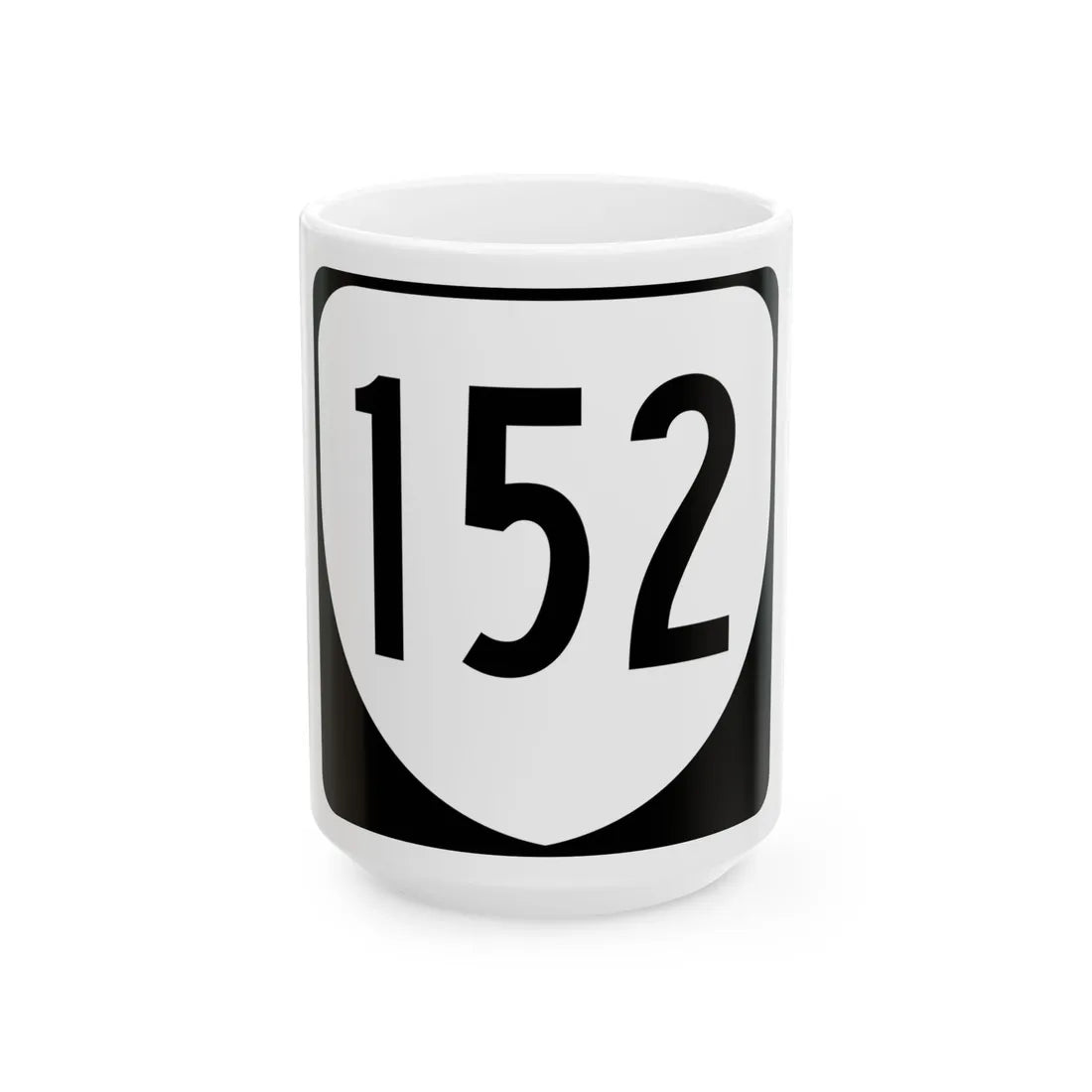 Virginia 152 1980 (Virginia) (Road Sign) White Coffee Mug 15oz - Go Mug Yourself