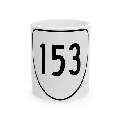 Virginia 153 1956 (Virginia) (Road Sign) White Coffee Mug 11oz - Go Mug Yourself
