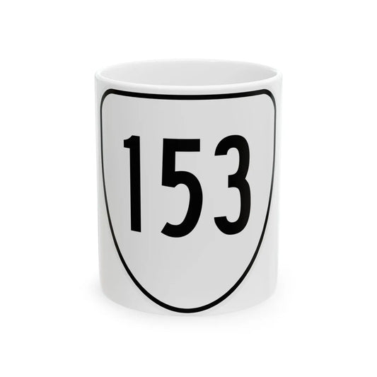 Virginia 153 1956 (Virginia) (Road Sign) White Coffee Mug 11oz - Go Mug Yourself
