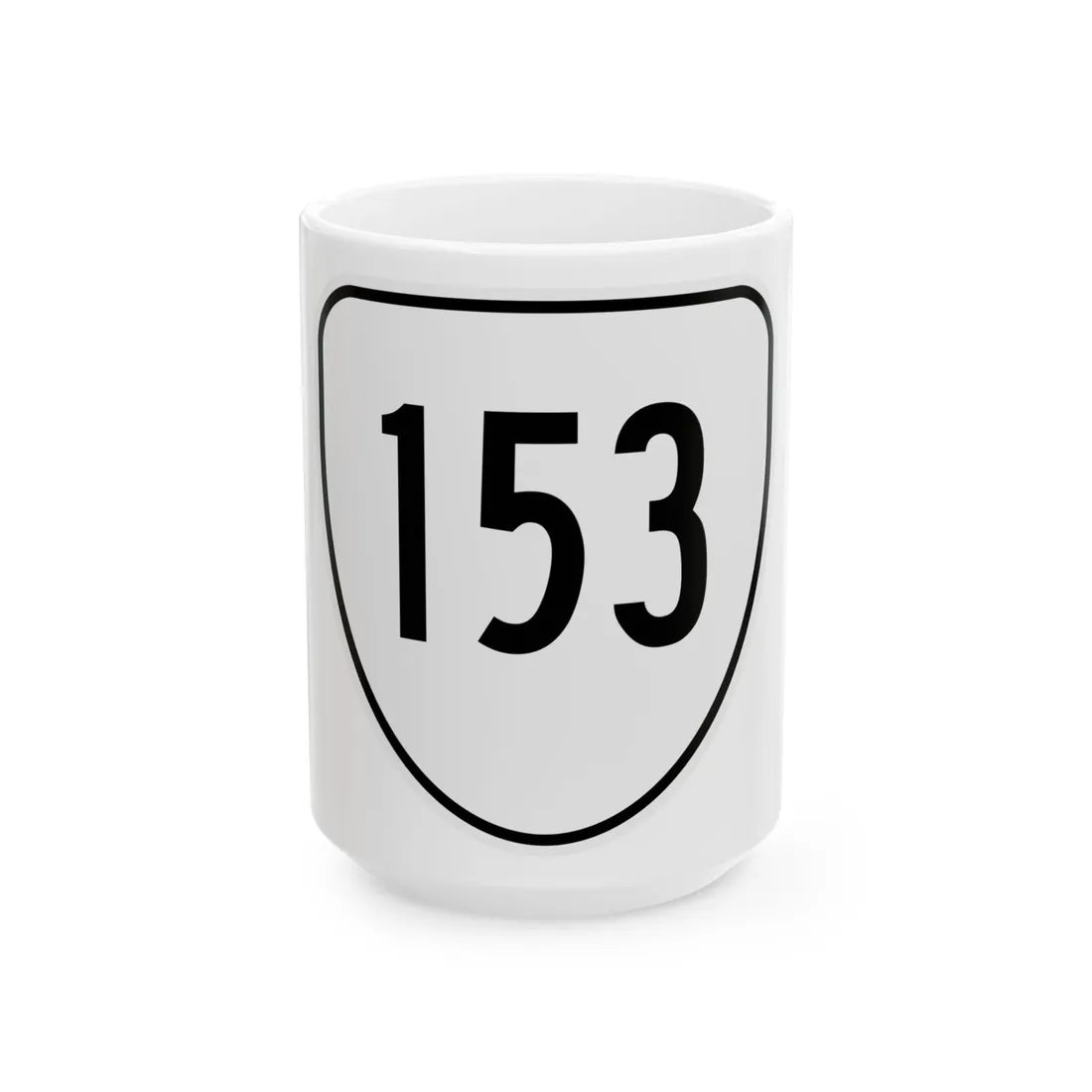 Virginia 153 1956 (Virginia) (Road Sign) White Coffee Mug 15oz - Go Mug Yourself