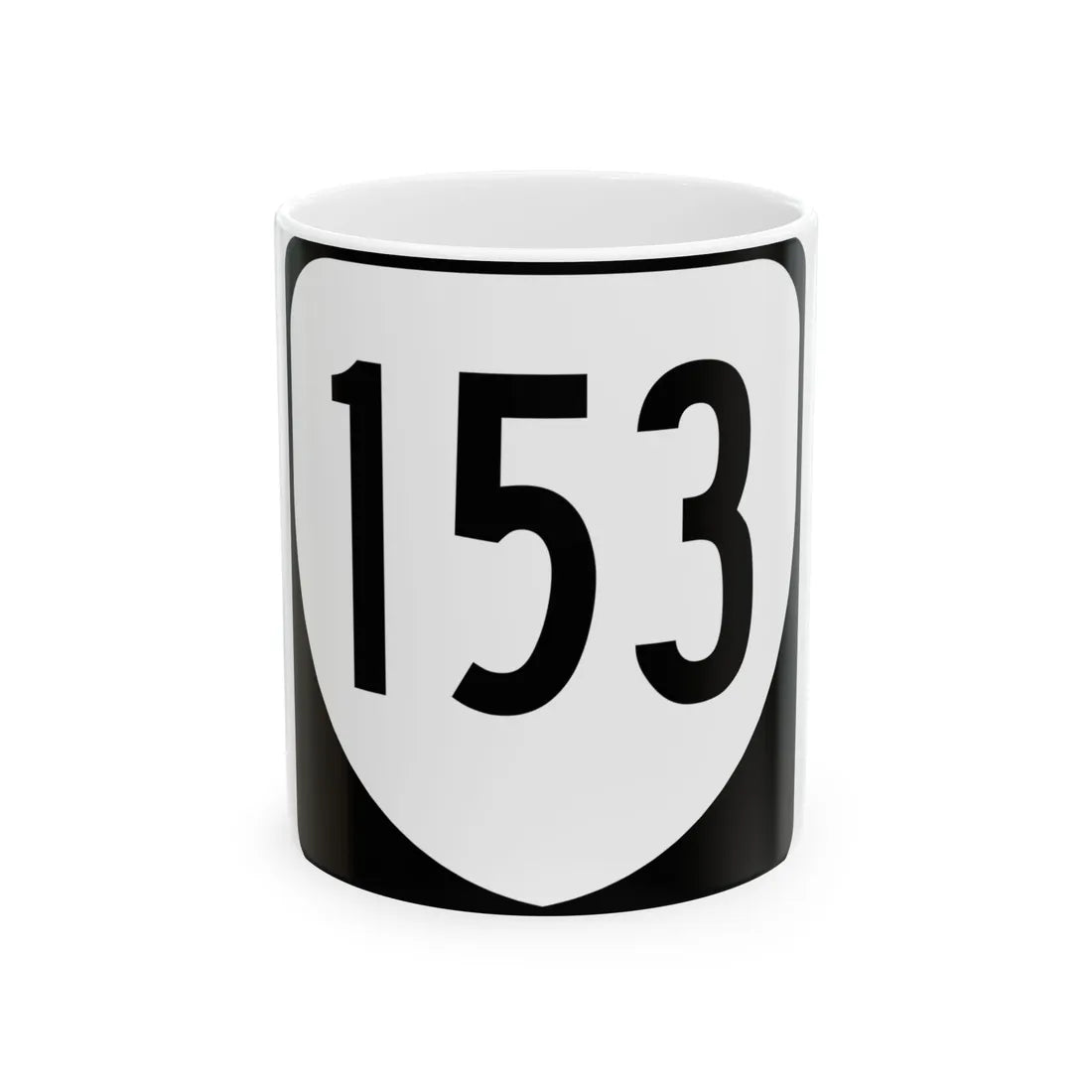 Virginia 153 1980 (Virginia) (Road Sign) White Coffee Mug 11oz - Go Mug Yourself
