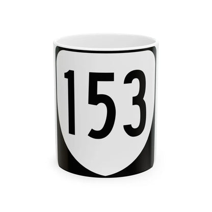 Virginia 153 1980 (Virginia) (Road Sign) White Coffee Mug 11oz - Go Mug Yourself