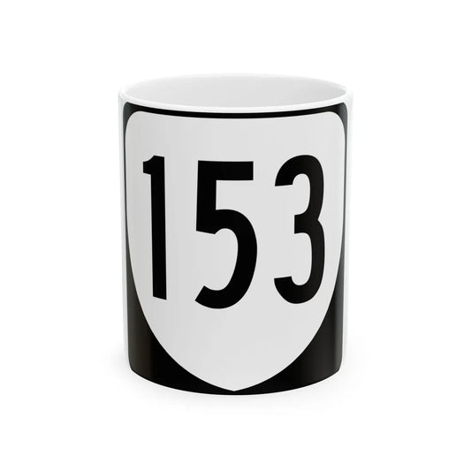 Virginia 153 1980 (Virginia) (Road Sign) White Coffee Mug 11oz - Go Mug Yourself