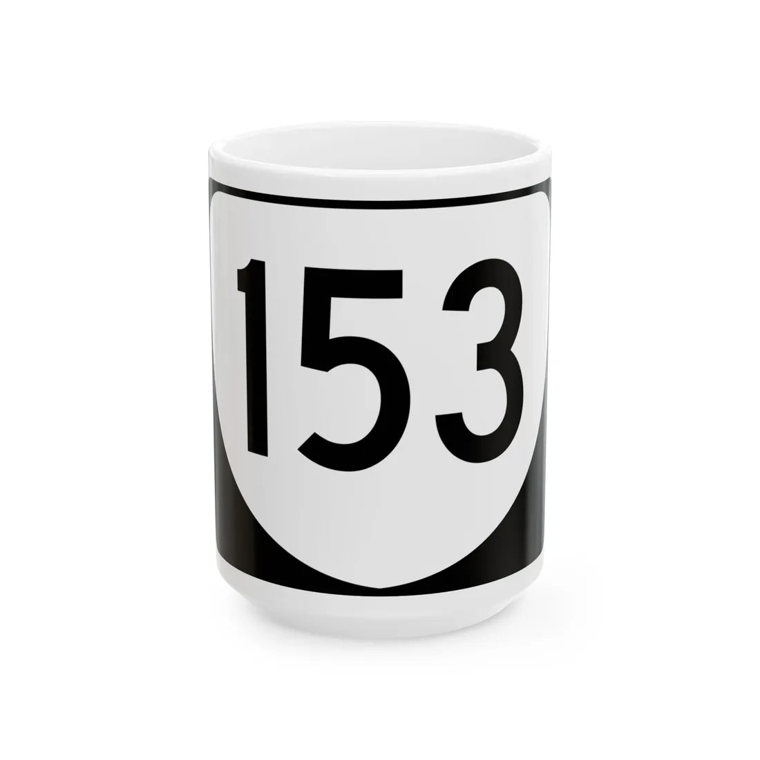 Virginia 153 (Virginia) (Road Sign) White Coffee Mug 15oz - Go Mug Yourself