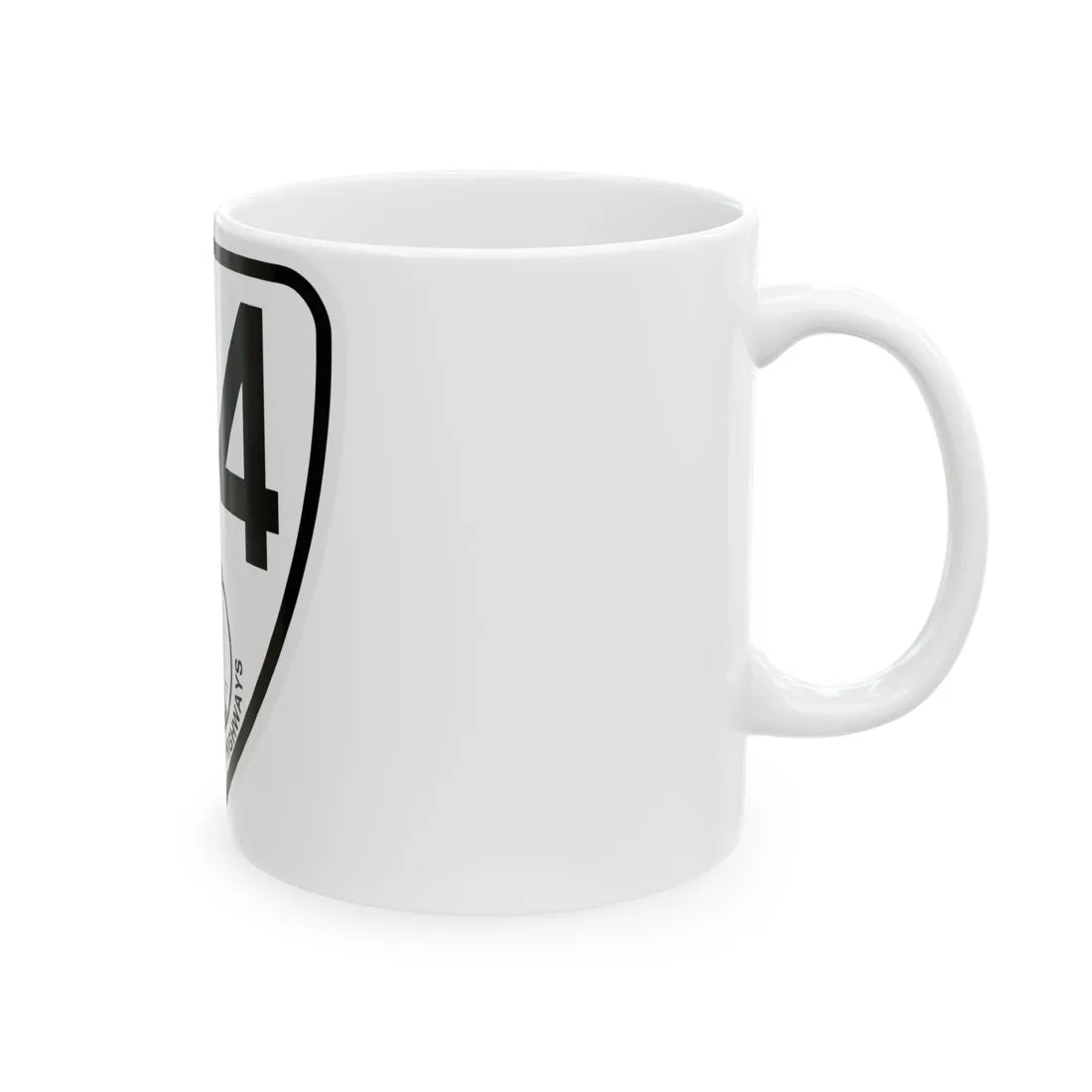 Virginia 154 1924 (Virginia) (Road Sign) White Coffee Mug - Go Mug Yourself