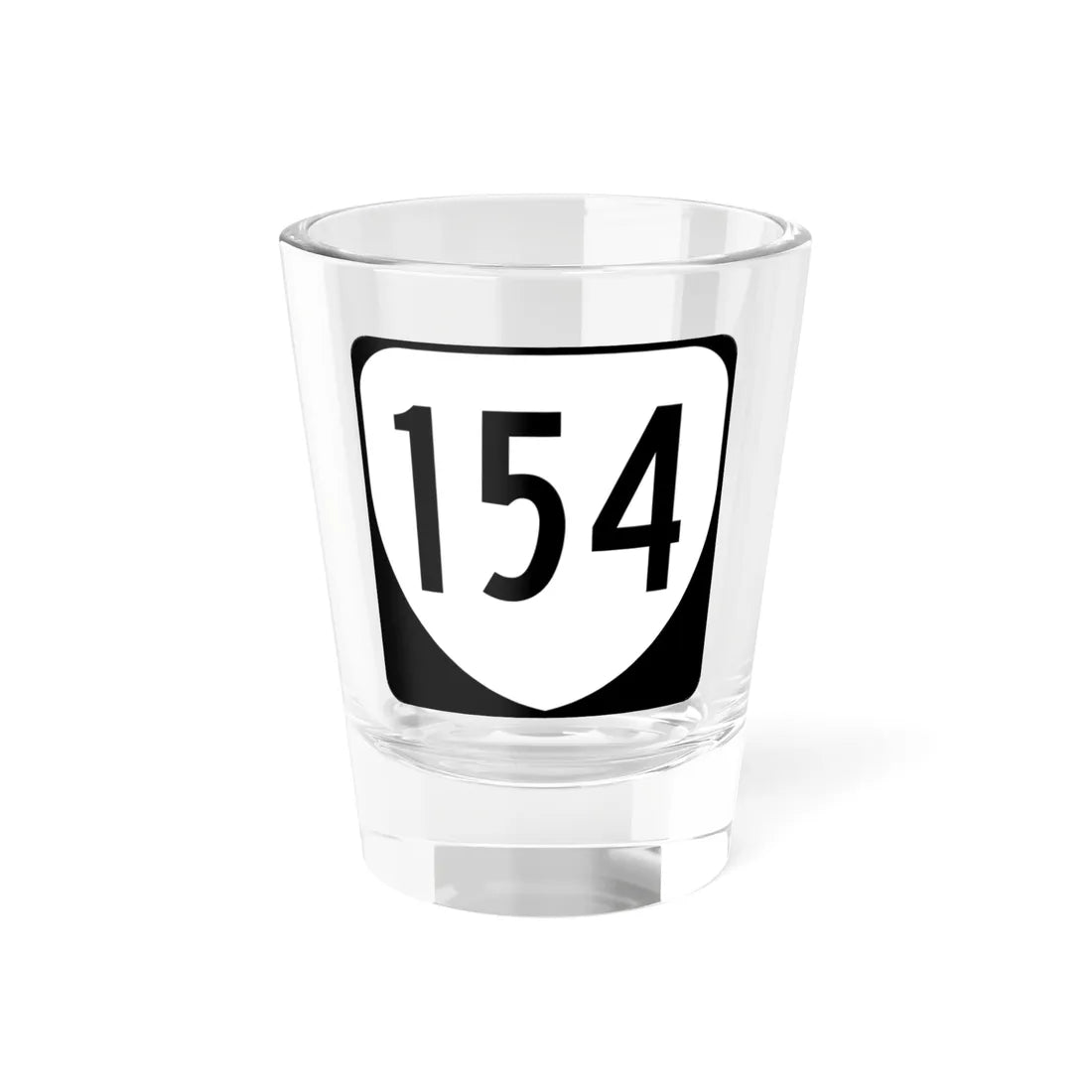 Virginia 154 1980 (Virginia) (Road Sign) Shot Glass 1.5oz 1.5oz - Go Mug Yourself