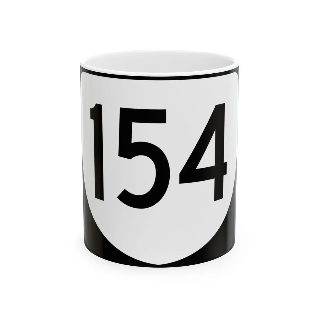 Virginia 154 (Virginia) (Road Sign) White Coffee Mug 11oz - Go Mug Yourself