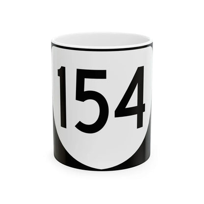 Virginia 154 (Virginia) (Road Sign) White Coffee Mug 11oz - Go Mug Yourself