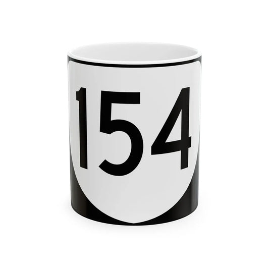 Virginia 154 (Virginia) (Road Sign) White Coffee Mug 11oz - Go Mug Yourself
