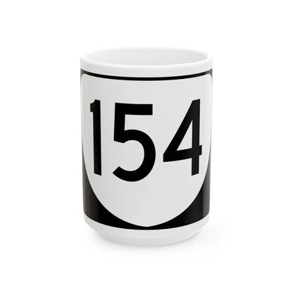 Virginia 154 (Virginia) (Road Sign) White Coffee Mug 15oz - Go Mug Yourself