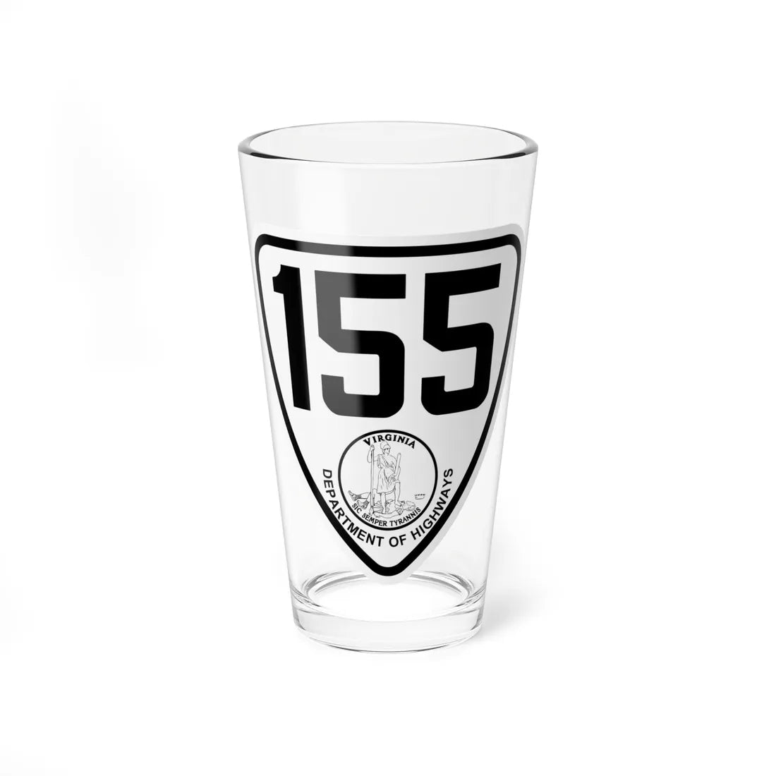 Virginia 155 1924 (Virginia) (Road Sign) Pint Glss 16oz 16oz - Go Mug Yourself