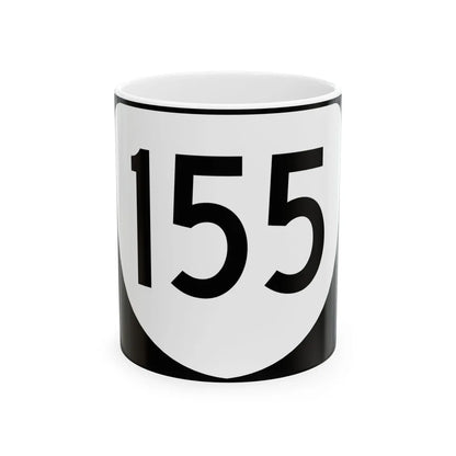 Virginia 155 (Virginia) (Road Sign) White Coffee Mug 11oz - Go Mug Yourself