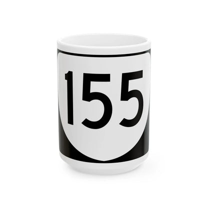Virginia 155 (Virginia) (Road Sign) White Coffee Mug 15oz - Go Mug Yourself