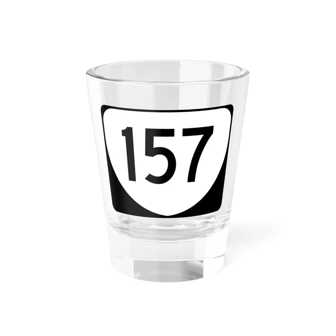 Virginia 157 (Virginia) (Road Sign) Shot Glass 1.5oz 1.5oz - Go Mug Yourself