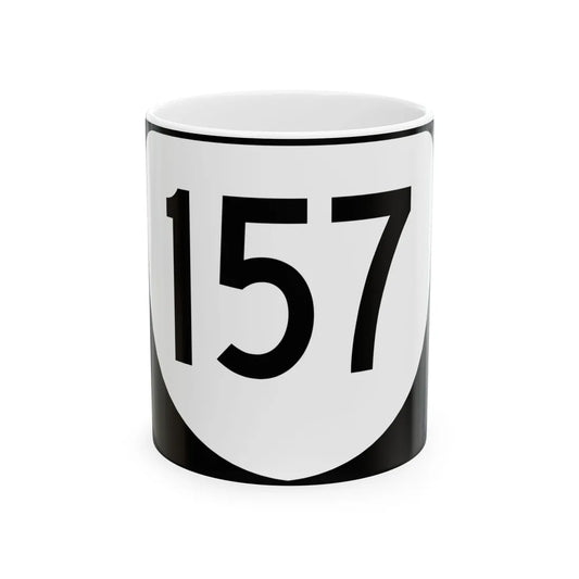 Virginia 157 (Virginia) (Road Sign) White Coffee Mug 11oz - Go Mug Yourself