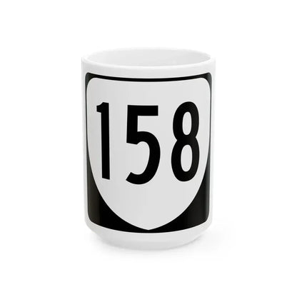 Virginia 158 1980 (Virginia) (Road Sign) White Coffee Mug 15oz - Go Mug Yourself