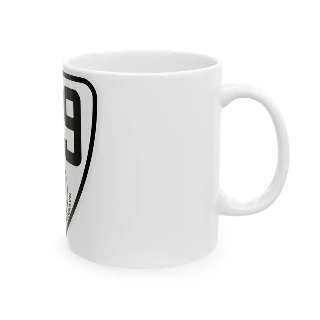 Virginia 159 1924 (Virginia) (Road Sign) White Coffee Mug - Go Mug Yourself