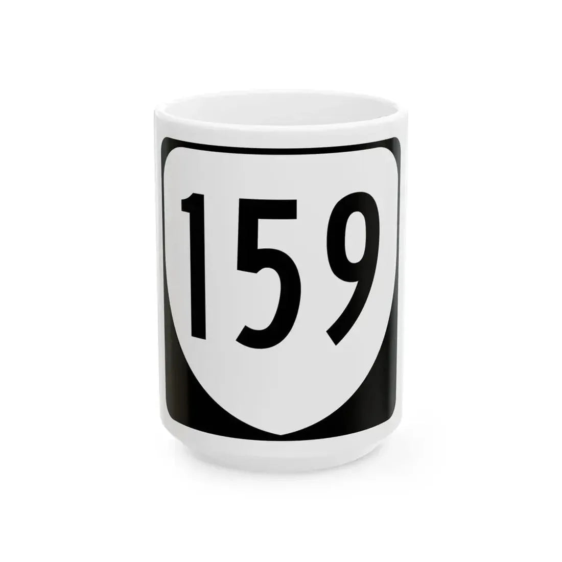 Virginia 159 1980 (Virginia) (Road Sign) White Coffee Mug 15oz - Go Mug Yourself