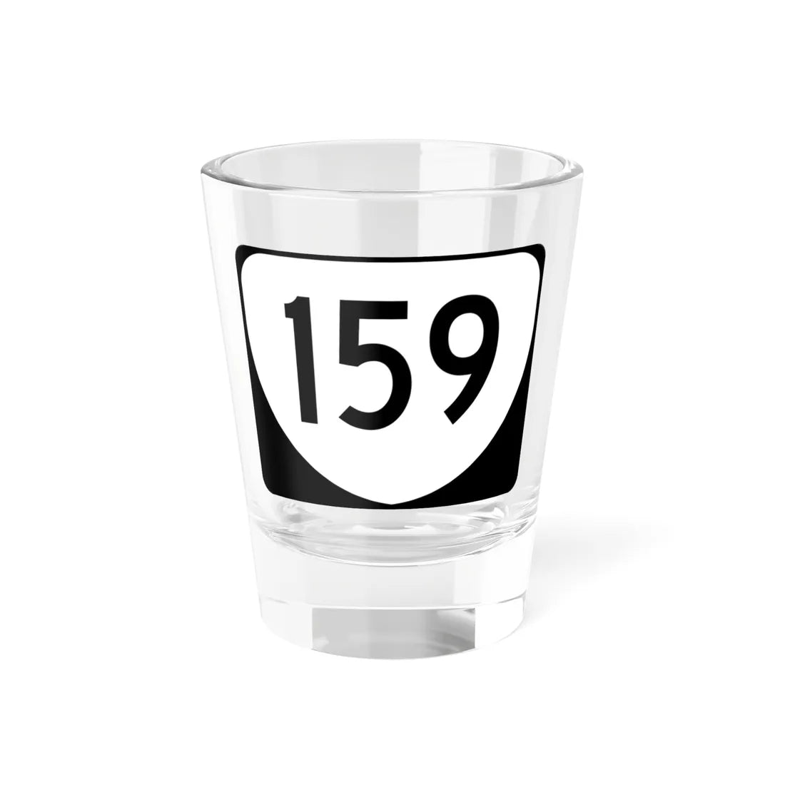 Virginia 159 (Virginia) (Road Sign) Shot Glass 1.5oz 1.5oz - Go Mug Yourself