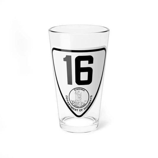 Virginia 16 1924 (Virginia) (Road Sign) Pint Glass 16oz 16oz - Go Mug Yourself