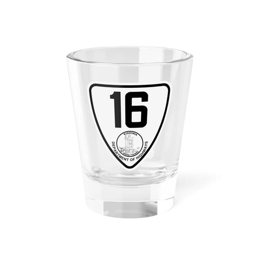 Virginia 16 1924 (Virginia) (Road Sign) Shot Glass 1.5oz 1.5oz - Go Mug Yourself