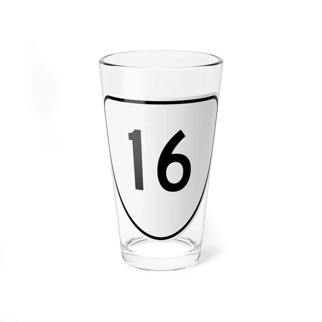 Virginia 16 1956 (Virginia) (Road Sign) Pint Glass 16oz 16oz - Go Mug Yourself