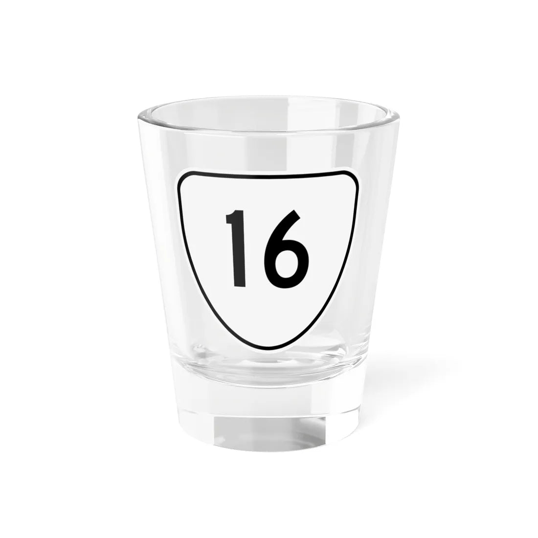 Virginia 16 1956 (Virginia) (Road Sign) Shot Glass 1.5oz 1.5oz - Go Mug Yourself