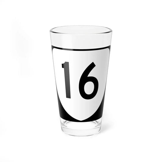 Virginia 16 (Virginia) (Road Sign) Pint Glass 16oz 16oz - Go Mug Yourself