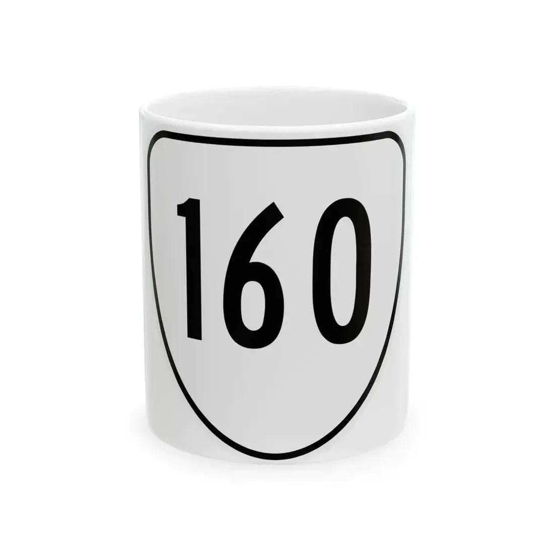 Virginia 160 1956 (Virginia) (Road Sign) White Coffee Mug 11oz - Go Mug Yourself