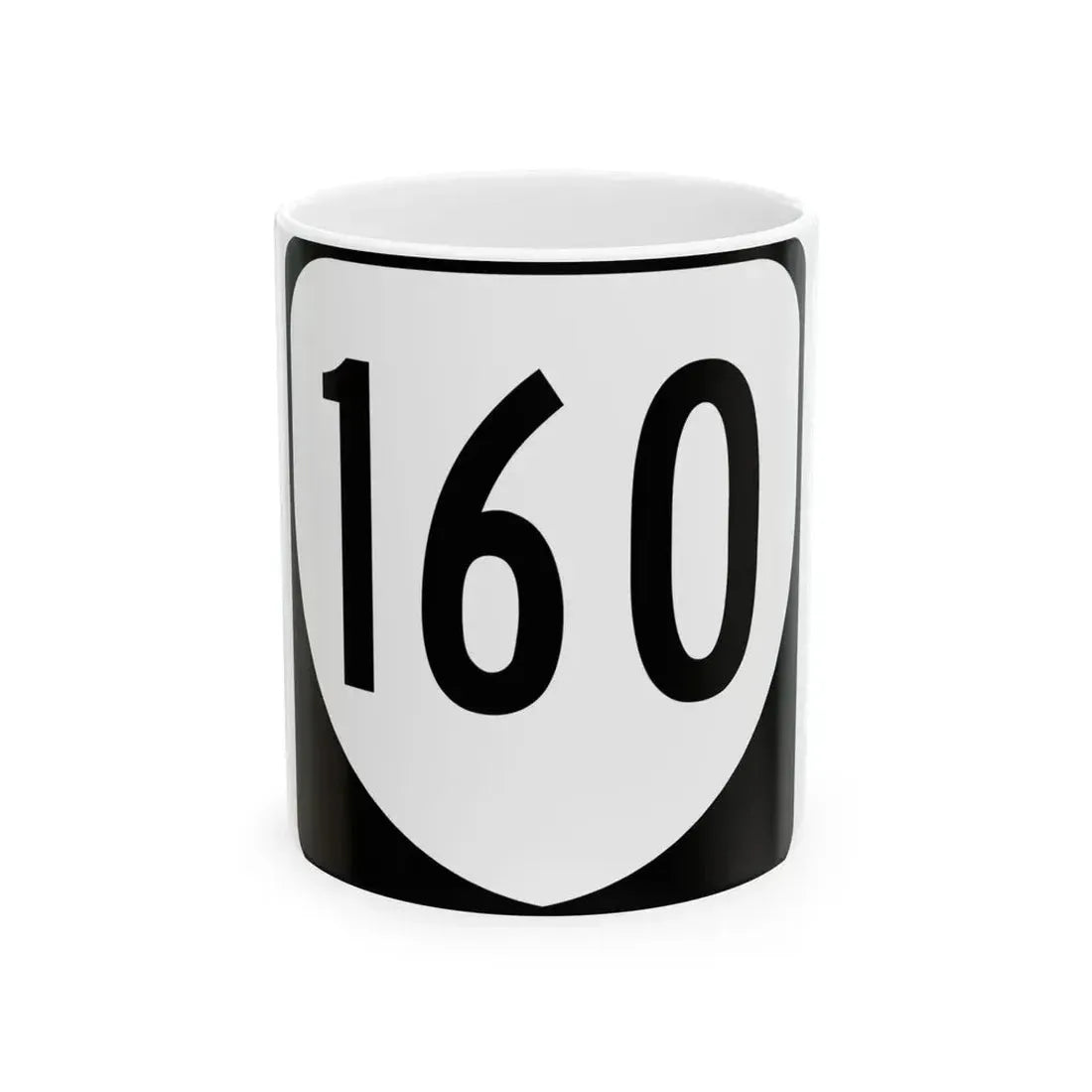 Virginia 160 1980 (Virginia) (Road Sign) White Coffee Mug 11oz - Go Mug Yourself
