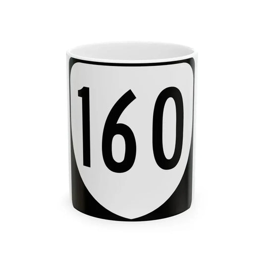 Virginia 160 1980 (Virginia) (Road Sign) White Coffee Mug 11oz - Go Mug Yourself