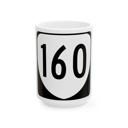 Virginia 160 1980 (Virginia) (Road Sign) White Coffee Mug 15oz - Go Mug Yourself