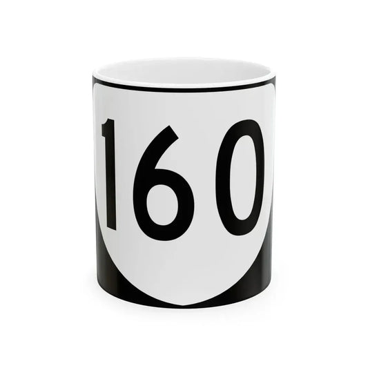 Virginia 160 (Virginia) (Road Sign) White Coffee Mug 11oz - Go Mug Yourself