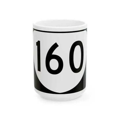 Virginia 160 (Virginia) (Road Sign) White Coffee Mug 15oz - Go Mug Yourself