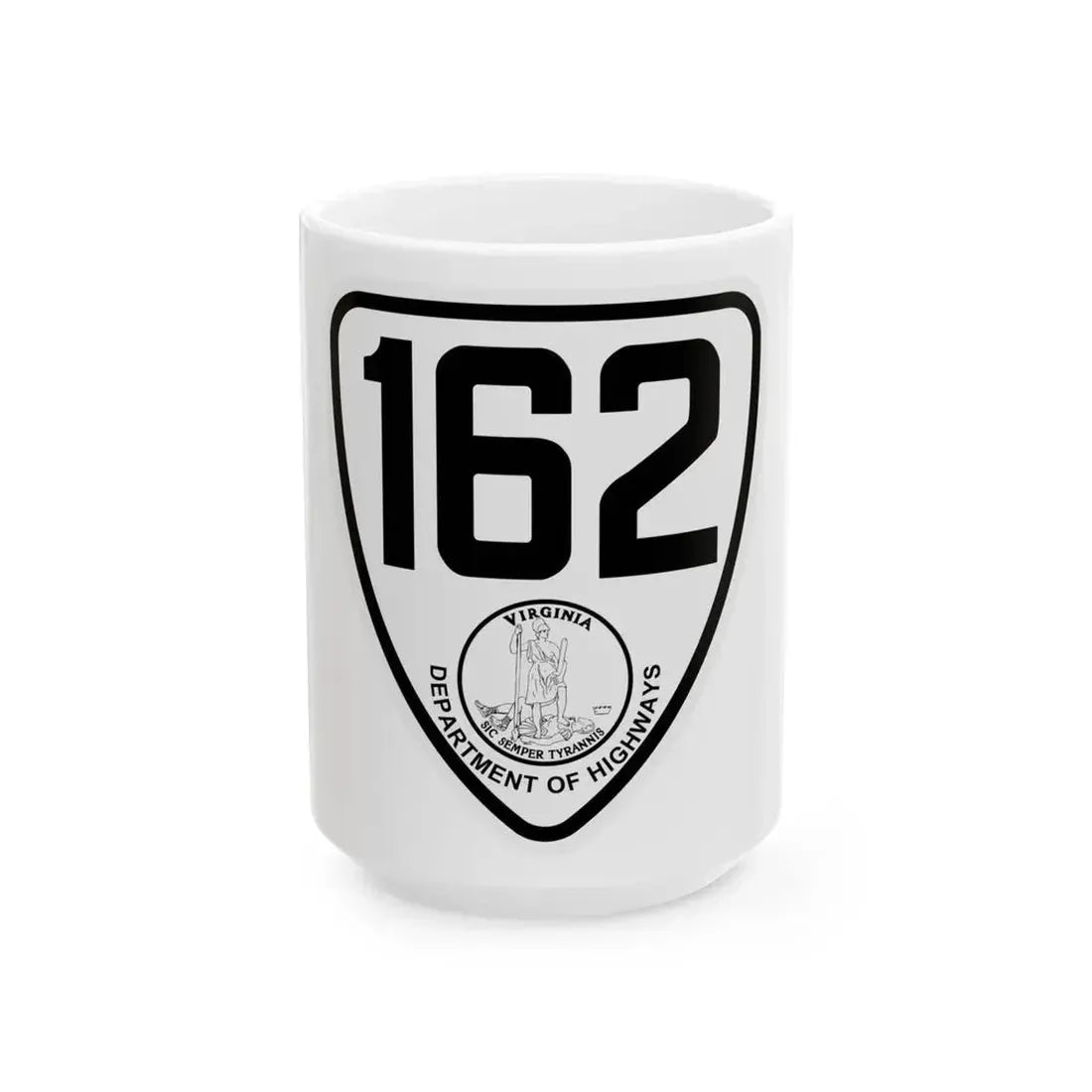 Virginia 162 1924 (Virginia) (Road Sign) White Coffee Mug 15oz - Go Mug Yourself
