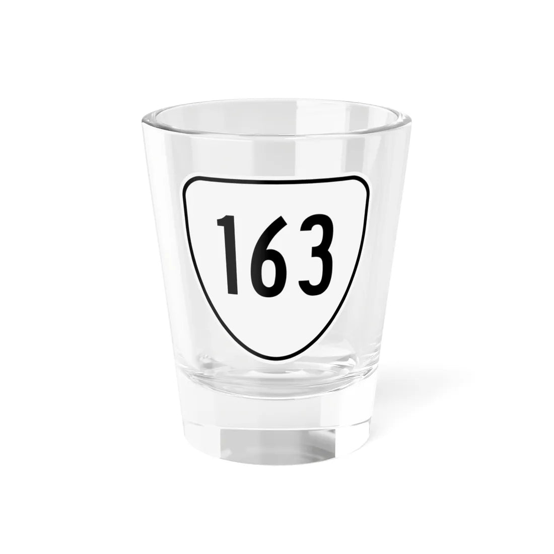 Virginia 163 1956 (Virginia) (Road Sign) Shot Glass 1.5oz 1.5oz - Go Mug Yourself