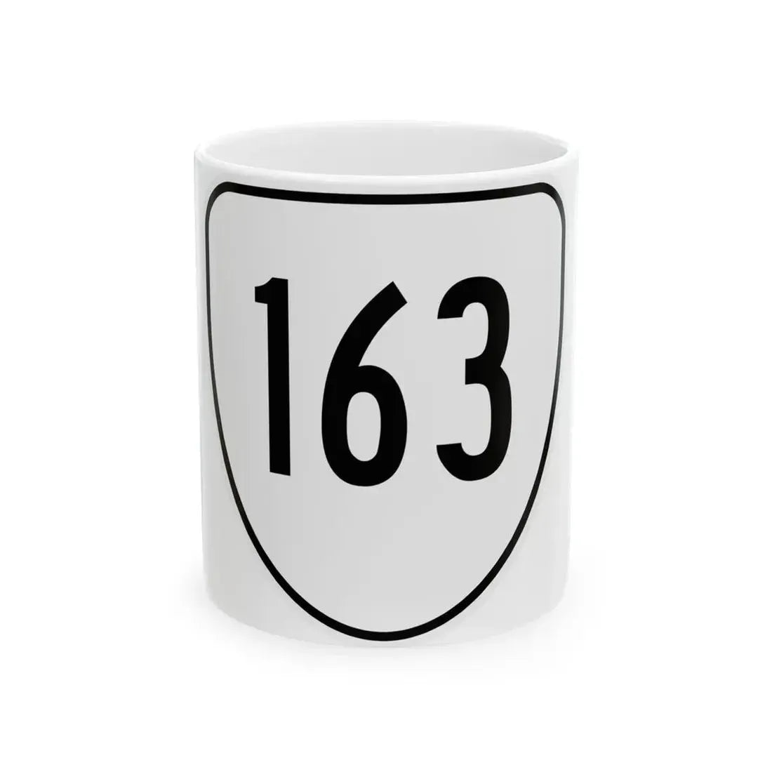 Virginia 163 1956 (Virginia) (Road Sign) White Coffee Mug 11oz - Go Mug Yourself