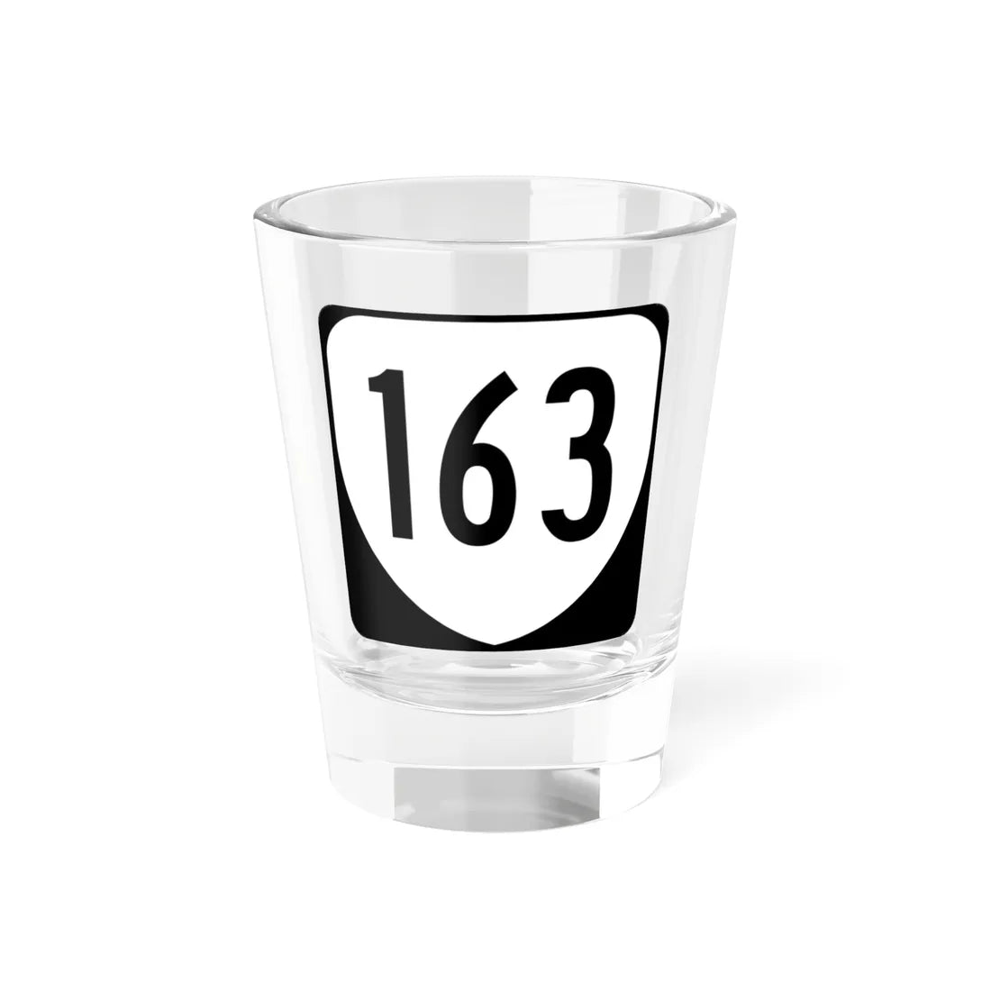 Virginia 163 1980 (Virginia) (Road Sign) Shot Glass 1.5oz 1.5oz - Go Mug Yourself