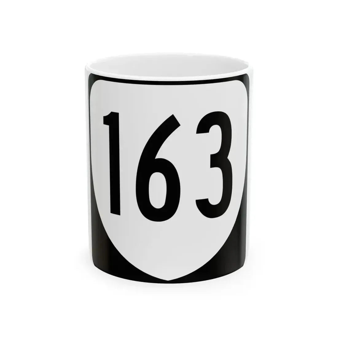 Virginia 163 1980 (Virginia) (Road Sign) White Coffee Mug 11oz - Go Mug Yourself